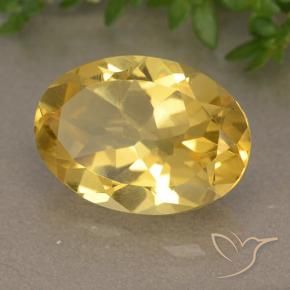 Citrine Doré moyen naturelle ovale, 5.65 ct, VVS-VS