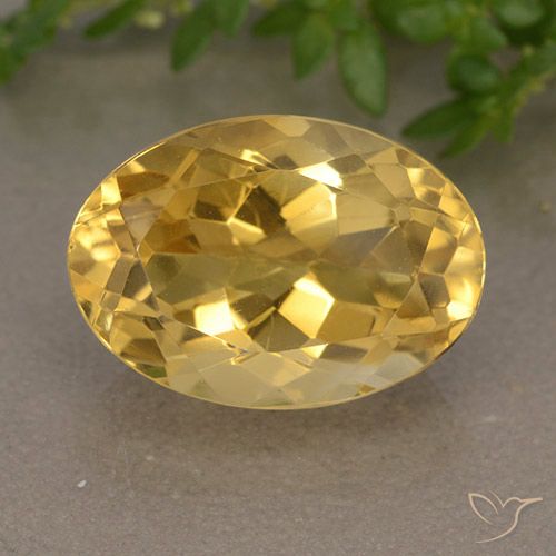 6.10ct Naturel Orange Doré Citrine, ovale, VVS-VS