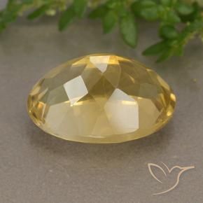 Citrine Orange Doré naturelle ovale, 6.10 ct, VVS-VS