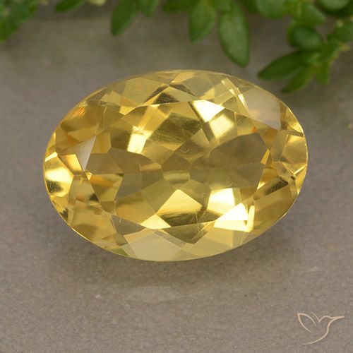 5.35ct Naturel Doré moyen Citrine, ovale, VVS-VS