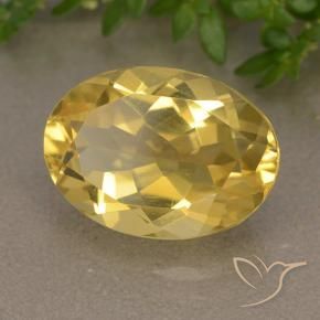 Citrine Doré moyen naturelle ovale, 5.35 ct, VVS-VS