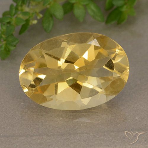 4.72ct Naturel Doré moyen Citrine, ovale, VVS-VS