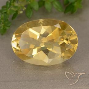 Citrine Doré moyen naturelle ovale, 4.72 ct, VVS-VS