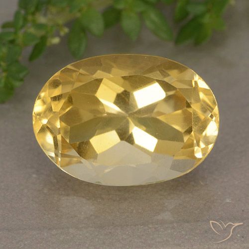 6.32ct Naturel Orange Doré Citrine, ovale, VVS-VS