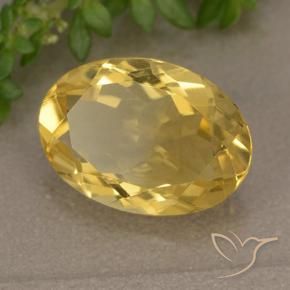 Citrine Orange Doré naturelle ovale, 4.84 ct, VVS-VS