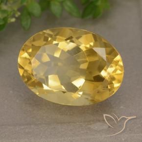 Citrine Doré moyen naturelle ovale, 5.95 ct, VVS-VS