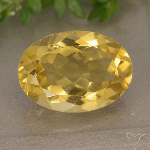 5.87ct Naturel Doré moyen Citrine, ovale, VVS-VS