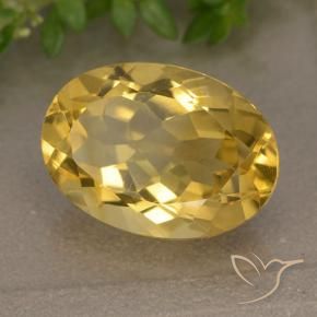 Citrine Doré moyen naturelle ovale, 5.87 ct, VVS-VS