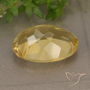 Citrine Doré moyen naturelle ovale, 5.87 ct, VVS-VS