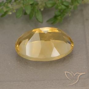 Citrine Orange doré profond naturelle ovale, 5.78 ct, VVS-VS