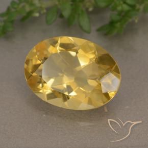 Citrine Doré moyen naturelle ovale, 4.87 ct, VVS-VS