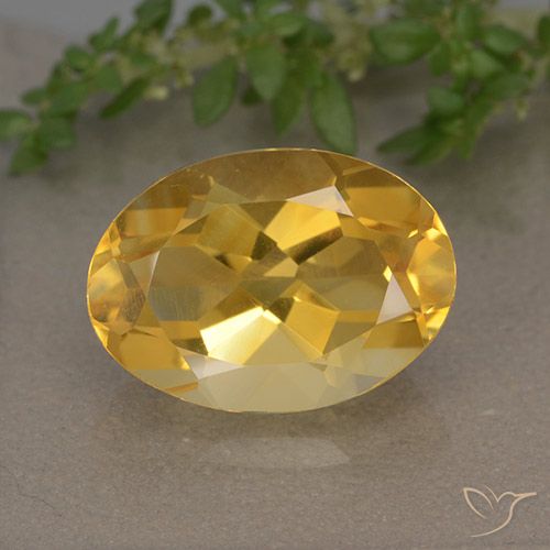 5.74ct Naturel Orange Doré Citrine, ovale, VVS-VS