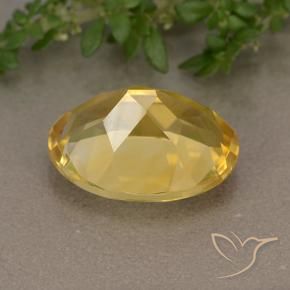Citrine Orange Doré naturelle ovale, 5.74 ct, VVS-VS