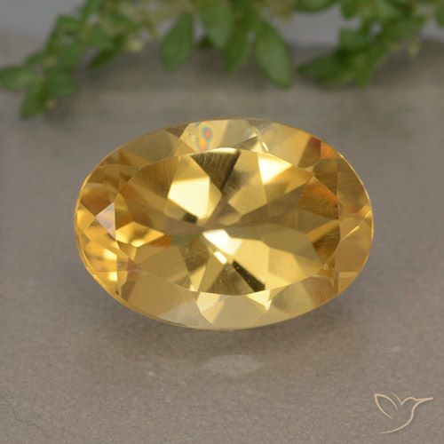 5.64ct Naturel Orange doré profond Citrine, ovale, VVS-VS