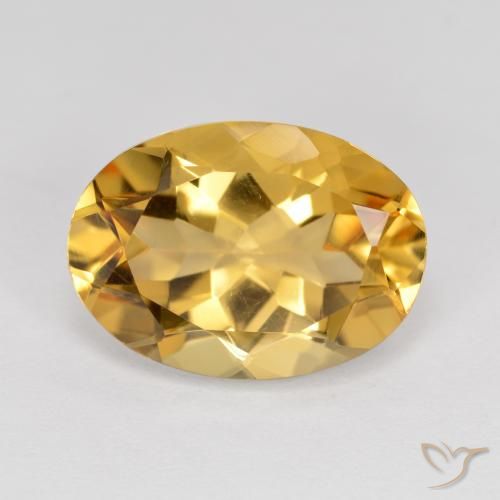 Citrine Doré naturelle ovale, 5.47 ct, VVS-VS