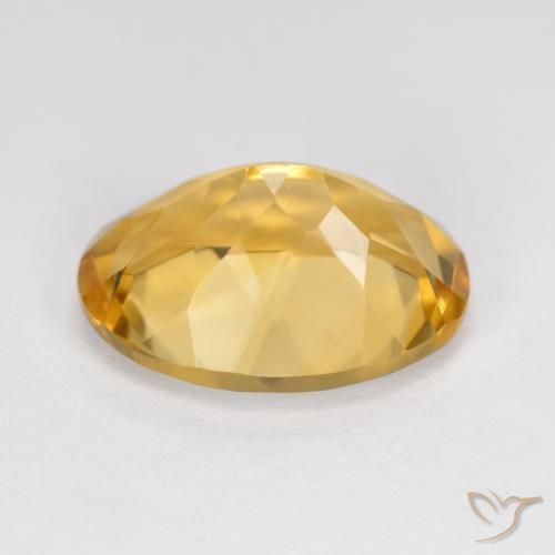 Citrine Doré naturelle ovale, 5.47 ct, VVS-VS