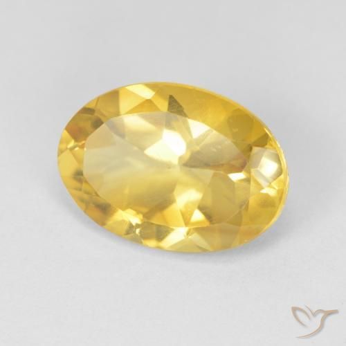 Citrine Orange Doré naturelle ovale, 5.09 ct, VVS-VS