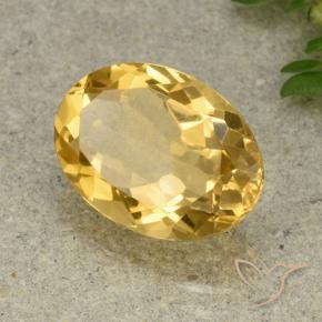 Citrine Doré moyen naturelle ovale, 5.54 ct, VVS-VS