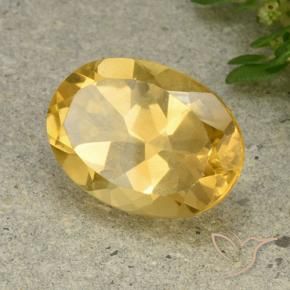 Citrine Doré moyen naturelle ovale, 5.43 ct, VVS-VS