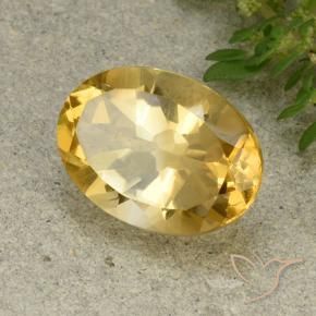 Citrine Doré moyen naturelle ovale, 5.68 ct, VVS-VS