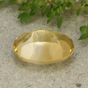 Citrine Doré moyen naturelle ovale, 5.68 ct, VVS-VS