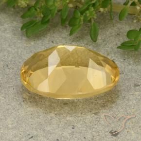 Citrine Doré moyen naturelle ovale, 5.22 ct, VVS-VS