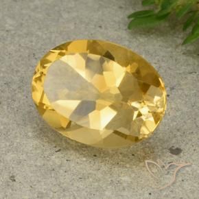 Citrine Orange Doré naturelle ovale, 5.41 ct, VVS-VS