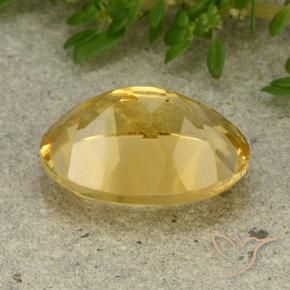Citrine Orange Doré naturelle ovale, 5.41 ct, VVS-VS
