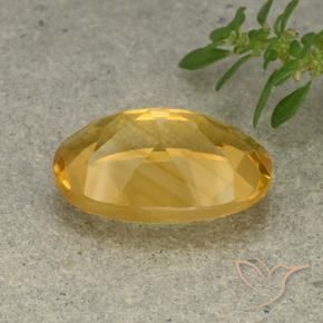 Citrine Doré moyen-léger naturelle ovale, 5.56 ct, VVS-VS