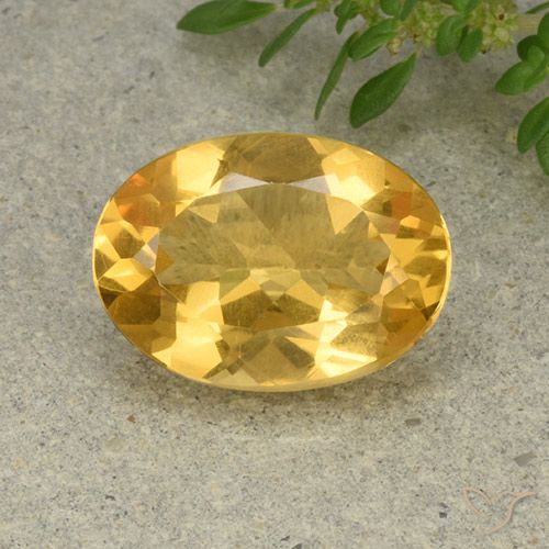 4.82ct Naturel Orange Doré Citrine, ovale, VVS-VS