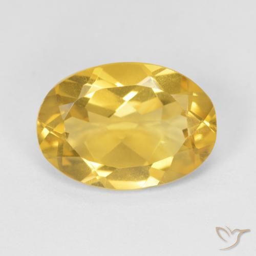 4.82ct Naturel Or moyen Citrine, ovale, VVS-VS