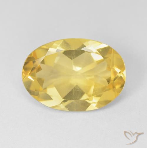 4.86ct Naturel Doré moyen Citrine, ovale, VVS-VS