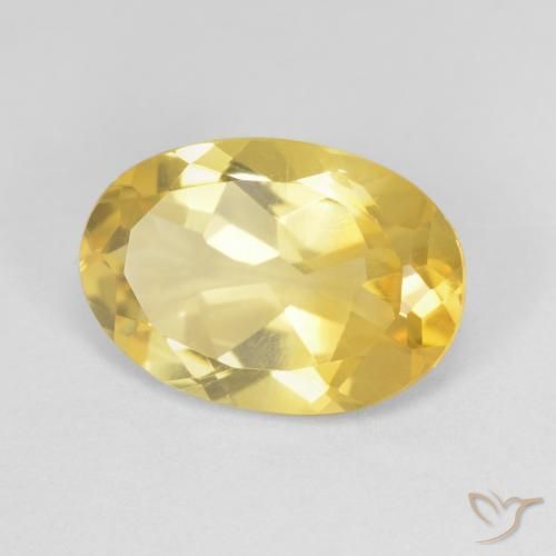 Citrine Doré moyen naturelle ovale, 4.86 ct, VVS-VS