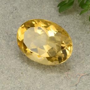 Citrine Doré moyen naturelle ovale, 5.32 ct, VVS-VS