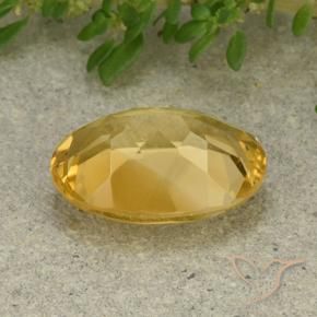 Citrine Doré moyen naturelle ovale, 5.32 ct, VVS-VS