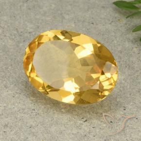 Citrine Doré moyen-léger naturelle ovale, 5.25 ct, VVS-VS
