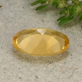 Citrine Doré moyen-léger naturelle ovale, 4.47 ct, VVS-VS
