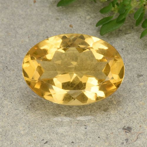 4.76ct Naturel Orange Doré Citrine, ovale, VVS-VS