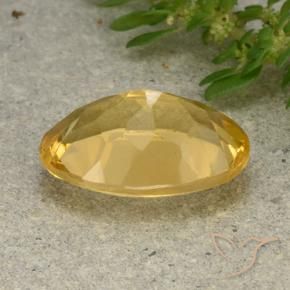 Citrine Orange Doré naturelle ovale, 4.76 ct, VVS-VS