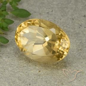 Citrine Doré moyen naturelle ovale, 6.14 ct, VVS-VS
