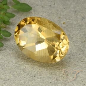 Citrine Doré moyen naturelle ovale, 6.16 ct, VVS-VS
