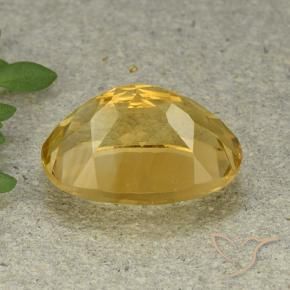Citrine Doré moyen naturelle ovale, 6.16 ct, VVS-VS