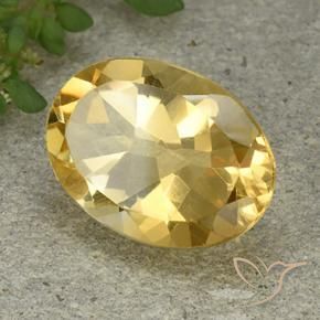 Citrine Doré moyen naturelle ovale, 5.07 ct, VVS-VS