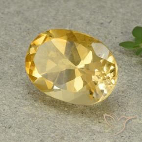 Citrine Orange Doré naturelle ovale, 5.43 ct, VVS-VS