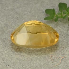 Citrine Orange Doré naturelle ovale, 5.43 ct, VVS-VS