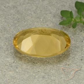 Citrine Orange Doré naturelle ovale, 4.79 ct, VVS-VS