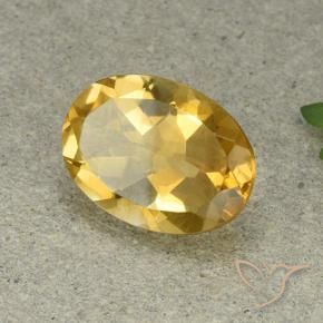 Citrine Orange Doré naturelle ovale, 5.03 ct, VVS-VS