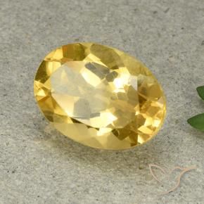 Citrine Doré moyen naturelle ovale, 5.73 ct, VVS-VS