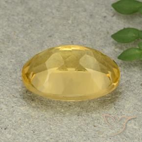 Citrine Doré moyen naturelle ovale, 5.73 ct, VVS-VS