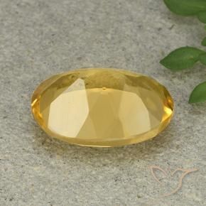 Citrine Orange Doré naturelle ovale, 5.43 ct, VVS-VS